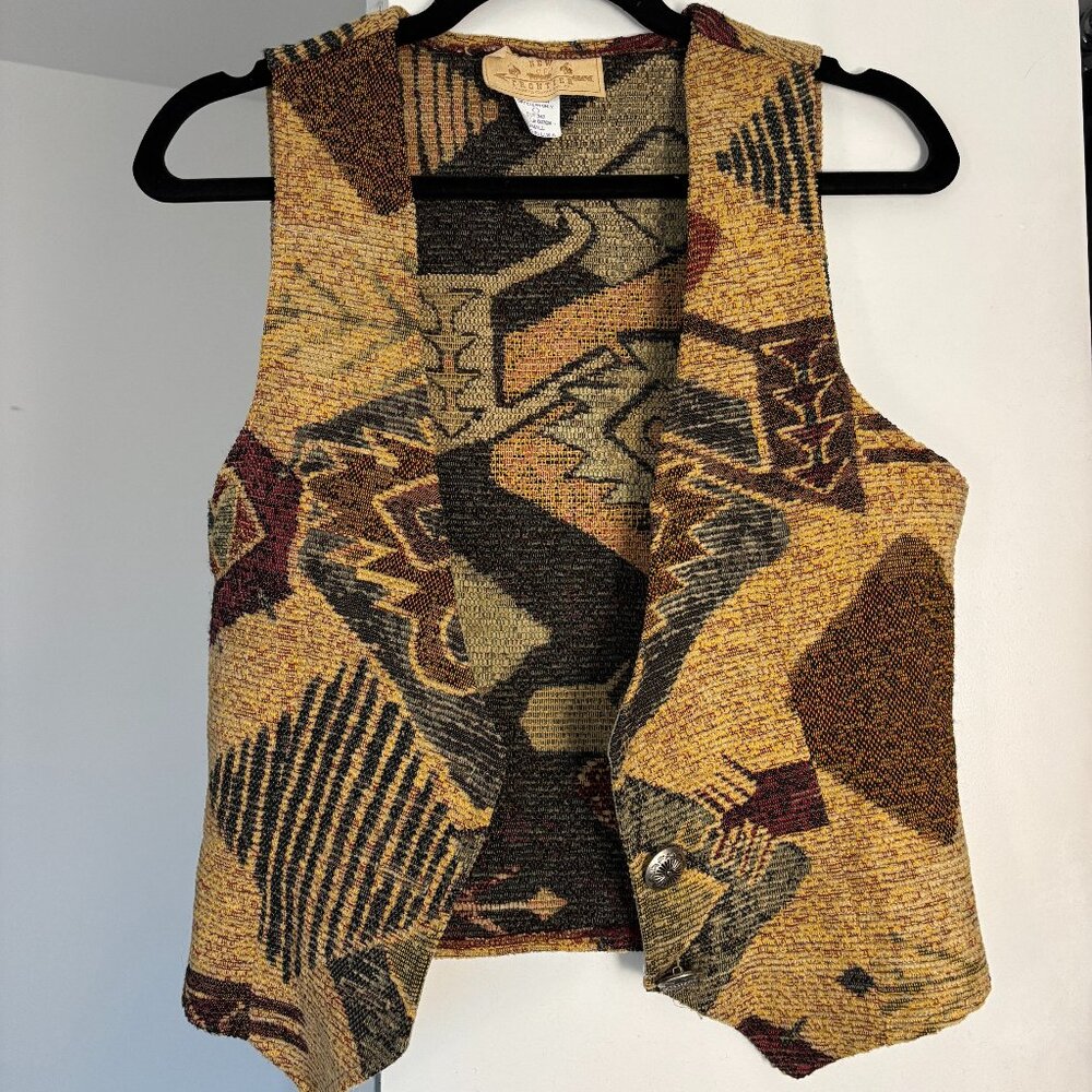 Vintage New Frontier Printed Vest